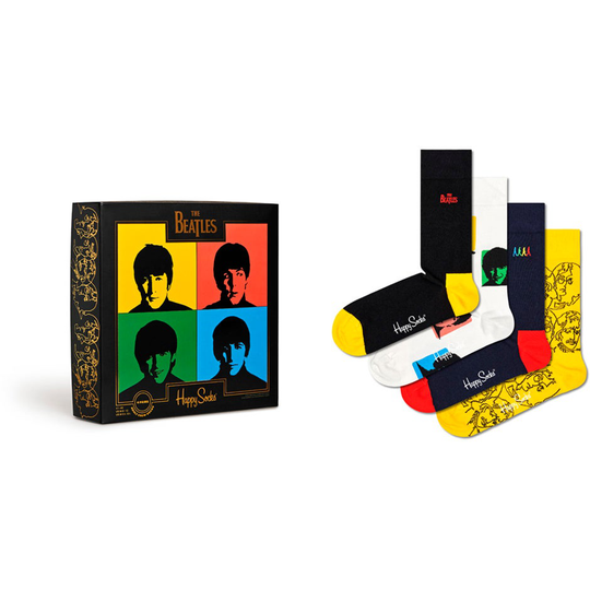 The Beatles 4-Pack Gift Set, Happy Socks Sukat