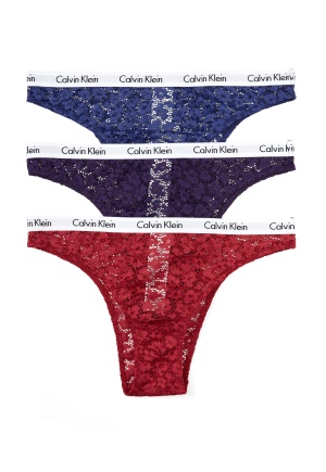 Calvin Klein Brazilian 3-Pack W5G Libertypurple/Re XS