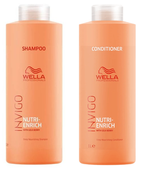 Wella - Invigo Nutri-Enrich Shampoo 1000 ml + Wella -Invigo Nutri-Enrich Conditioner 1000 ml