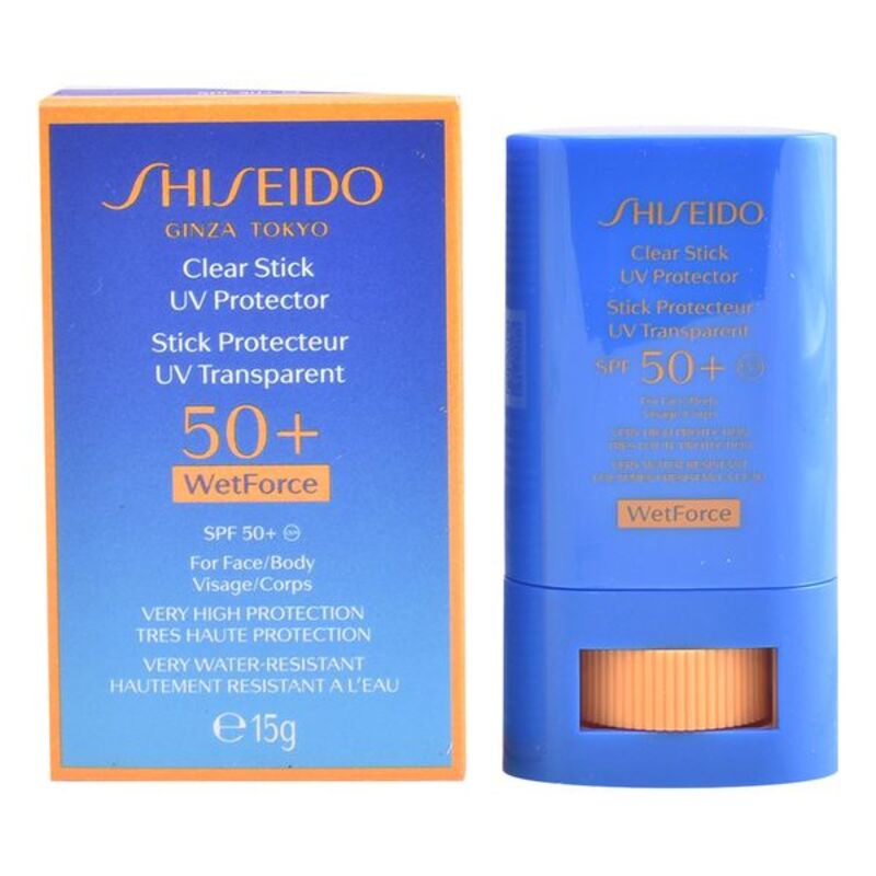 Aurinkosuoja Sun Clear Stick Shiseido Spf 50 (15 ml)