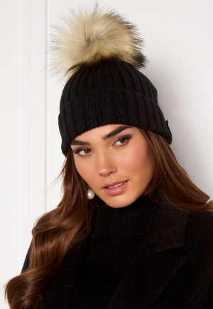 Hollies PomPom Classic Hat Black/Nat One size