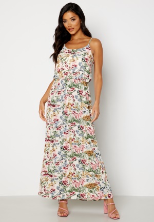 ONLY Winner Maxi Dress Cloud Dancer AOP:BLU 36