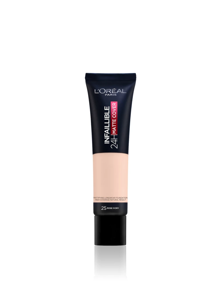 Infaillible 24H Matte Cover Foundation 25 Rose Ivory