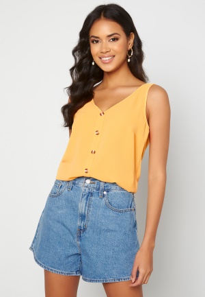 VERO MODA Sasha S/L Button Top Cornsilk XS