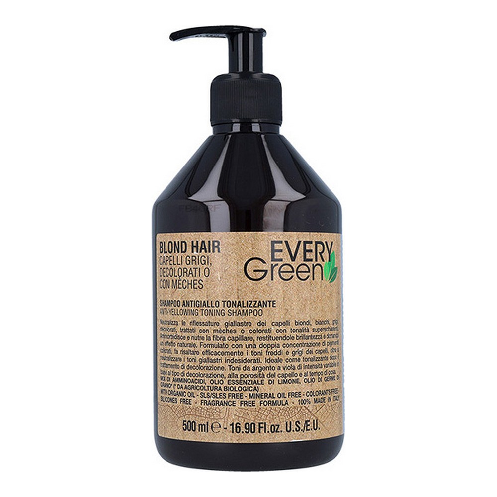 Shampoo vaaleille ja harmaantuville hiuksille Everygreen Dikson Muster Vaaleat hiukset (500 ml)