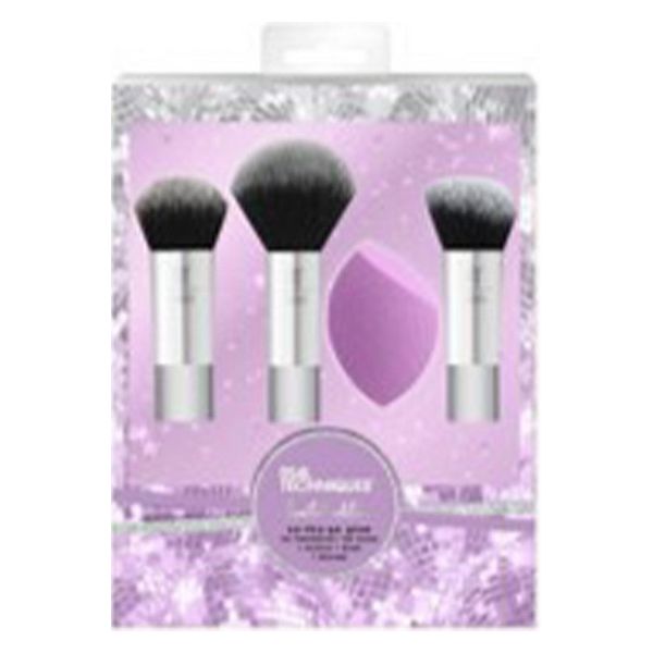 Meikkiharjasetti Sparkle On The Go Real Techniques (4 pcs)