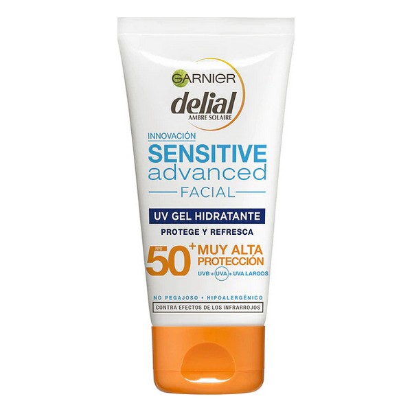 Auringonsuojageeli Sensitive Advanced Garnier Spf 50+ (50 ml)