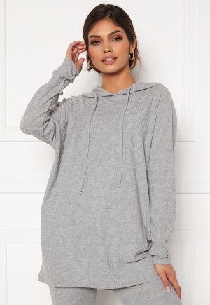 Pieces Ribbi L/S Blouse Light Grey Melange XS