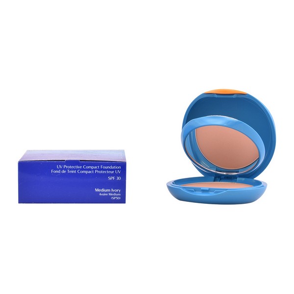 Meikkivoide Uv Protective Shiseido (SPF 30)(Väri Medium Ivory - 12 g)