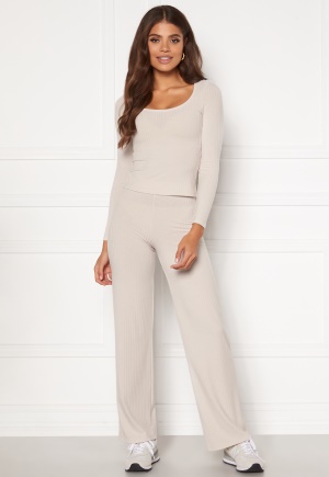 BUBBLEROOM Alanya rib top Light beige XL