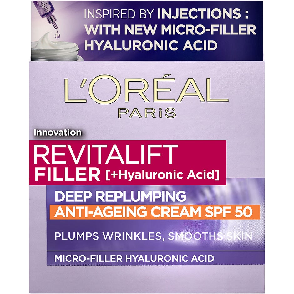 Revitalift Filler [+Hyaluronsyra] Repluming Daycream, 50 ml L'Oréal Paris Päivävoiteet