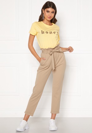 BUBBLEROOM Bonita soft paperbag pant Beige L