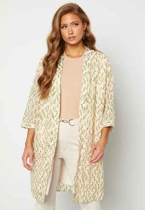 VILA Leaf 3/4 Kimino Cloud Dancer AOP 34