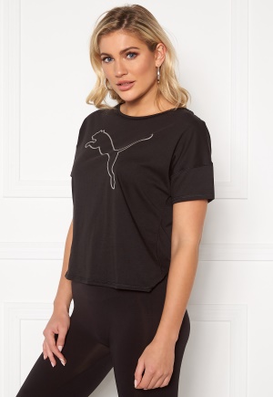PUMA Hit Feel It Tee Black/Silver XS