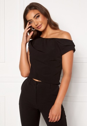 Moa Mattsson X Bubbleroom Peeky shoulder top Black 34