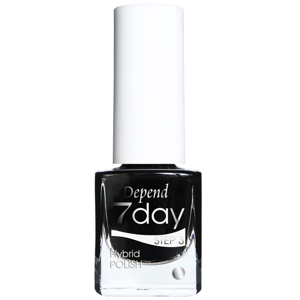 7 Day Hybrid Nail Polish Goth Black