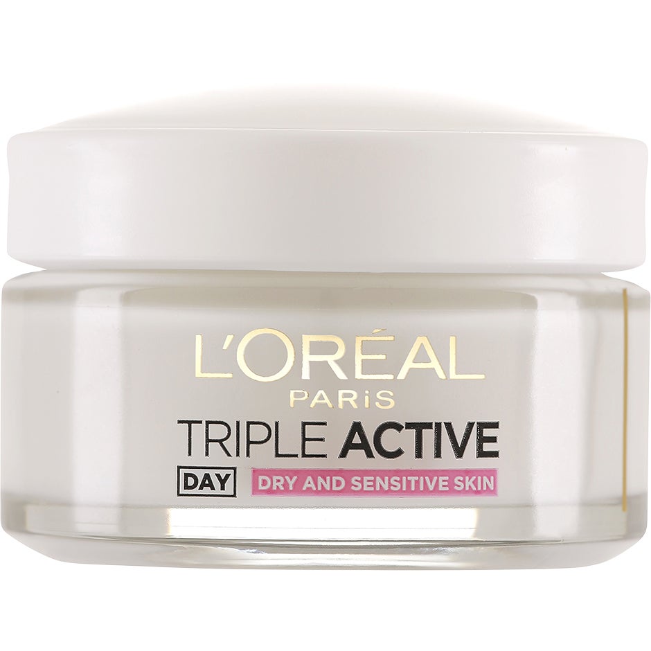 L'Oréal Paris Triple Active Day Dry And Sensitive Skin, 50 ml L'Oréal Paris Päivävoiteet