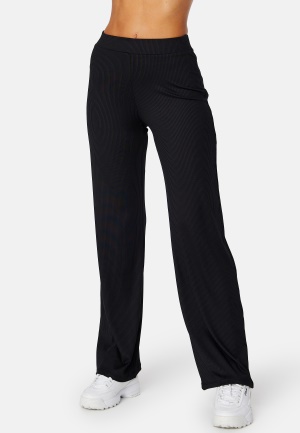 BUBBLEROOM Karla rib trousers Black XS