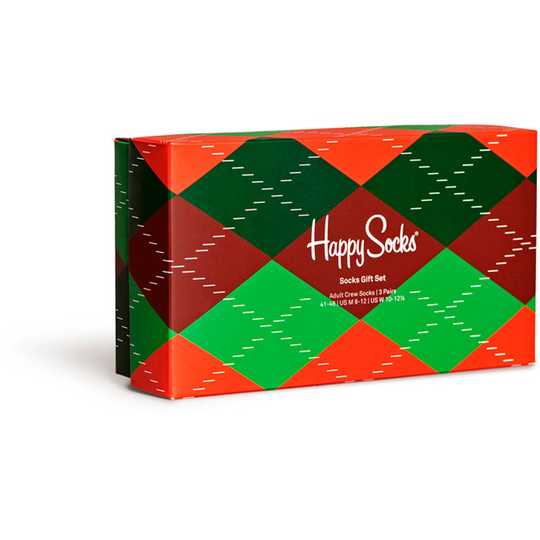 3-Pack Holiday Classics Gift Set, Happy Socks Bokserit ja sukat