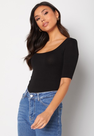 BUBBLEROOM Lia 3/4 sleeve top Black M