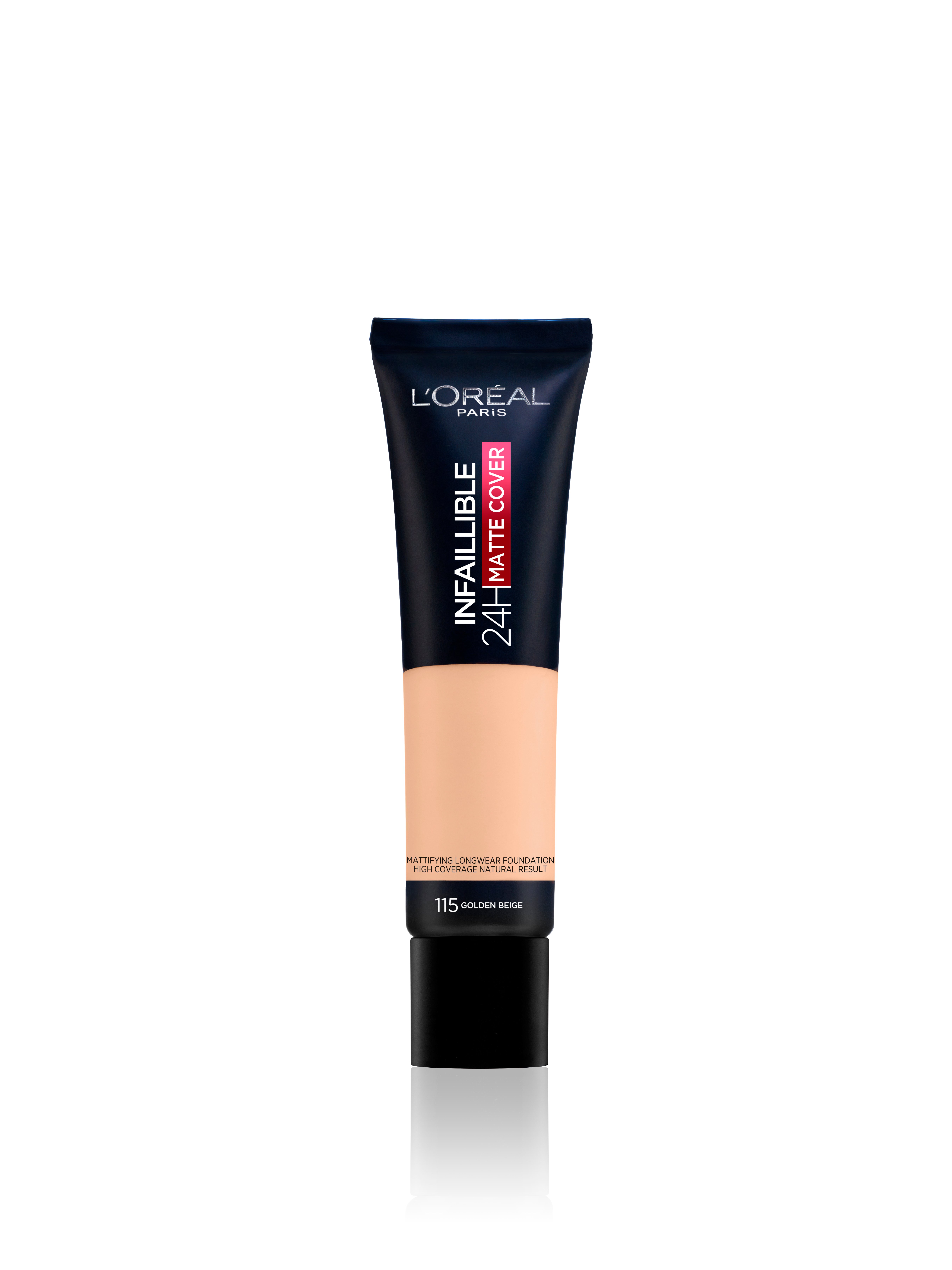 L'Oréal - Infaillible 24H Matte Cover Foundation - 115 Golden Beige