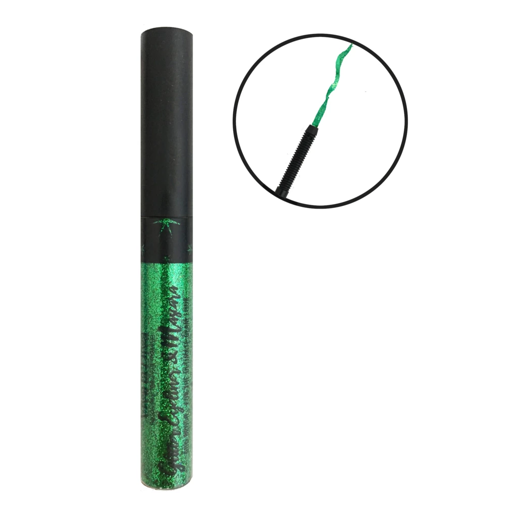 Glitter Eyeliner & Mascara Green