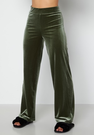 Happy Holly Yesly velvet pants Dark green 44/46