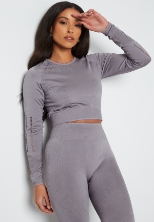 ONLY PLAY Saba Cir LS Top Gray Ridge M