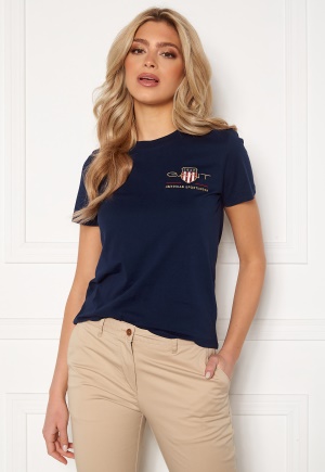 GANT Archive Shield SS T- Shirt 433 Evening Blue XS