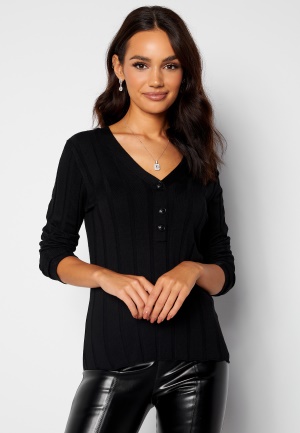 Happy Holly Anabelle Knitted collar Top Black 44/46