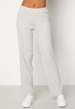 BUBBLEROOM Madia rib trousers Grey melange S