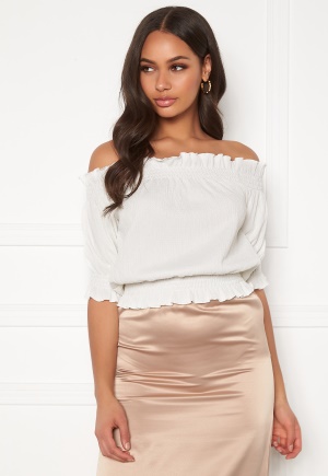 BUBBLEROOM Sanna off shoulder top White XL