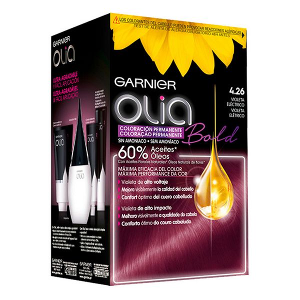 Väriaine ei sisällä ammoniakkia Olia Garnier(Väri 7.40 - cobrizo intenso)