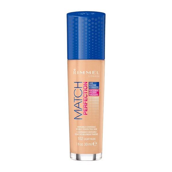 Nestemäinen meikin pohjustusaine Match Perfection Rimmel London(Väri 301 - warm honey 30 ml)