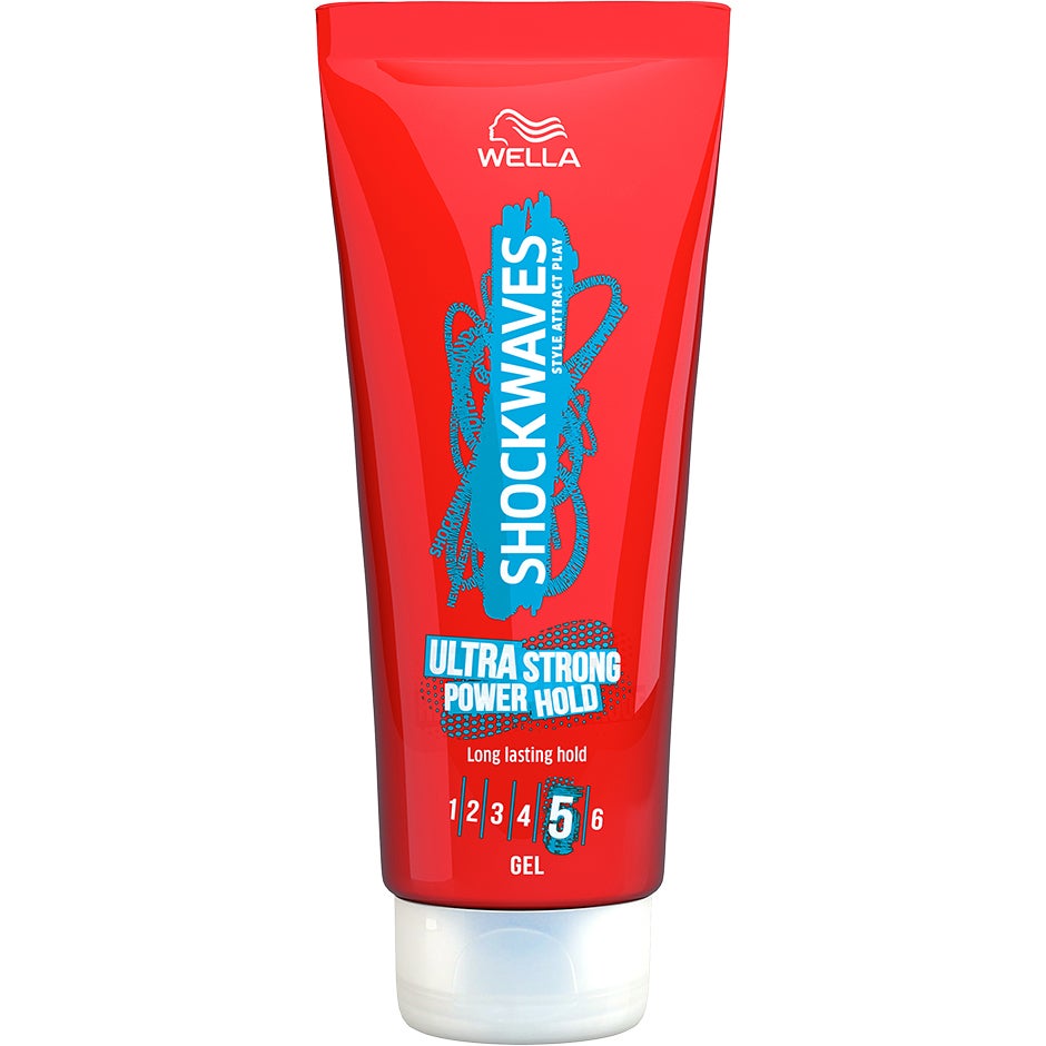 Wellashockwaves Ultra Strong Hold Gel, 200 ml Wella Styling Muotoilutuotteet