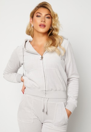 Juicy Couture Cotton Rich Track Top Quiet Grey L