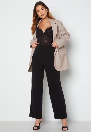 VILA Wilda Ava HW Wide Pants Black 36