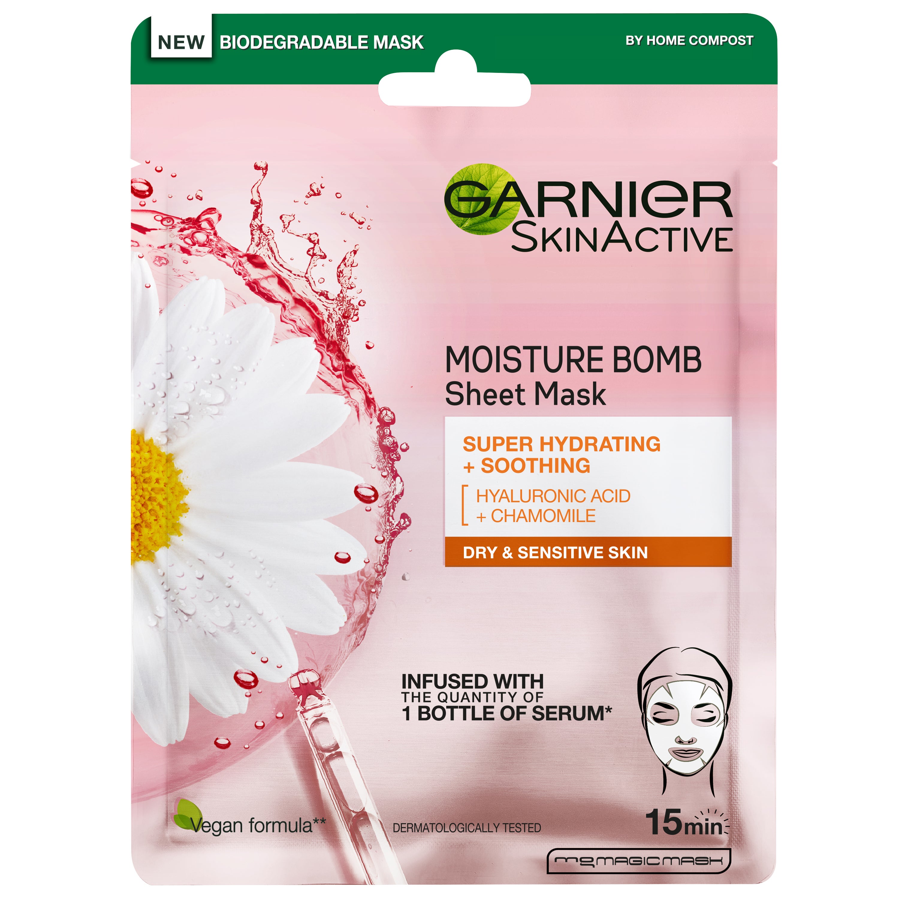 Moisture Bomb Super-Hydrating Soothing Mask, Garnier Kangasnaamiot