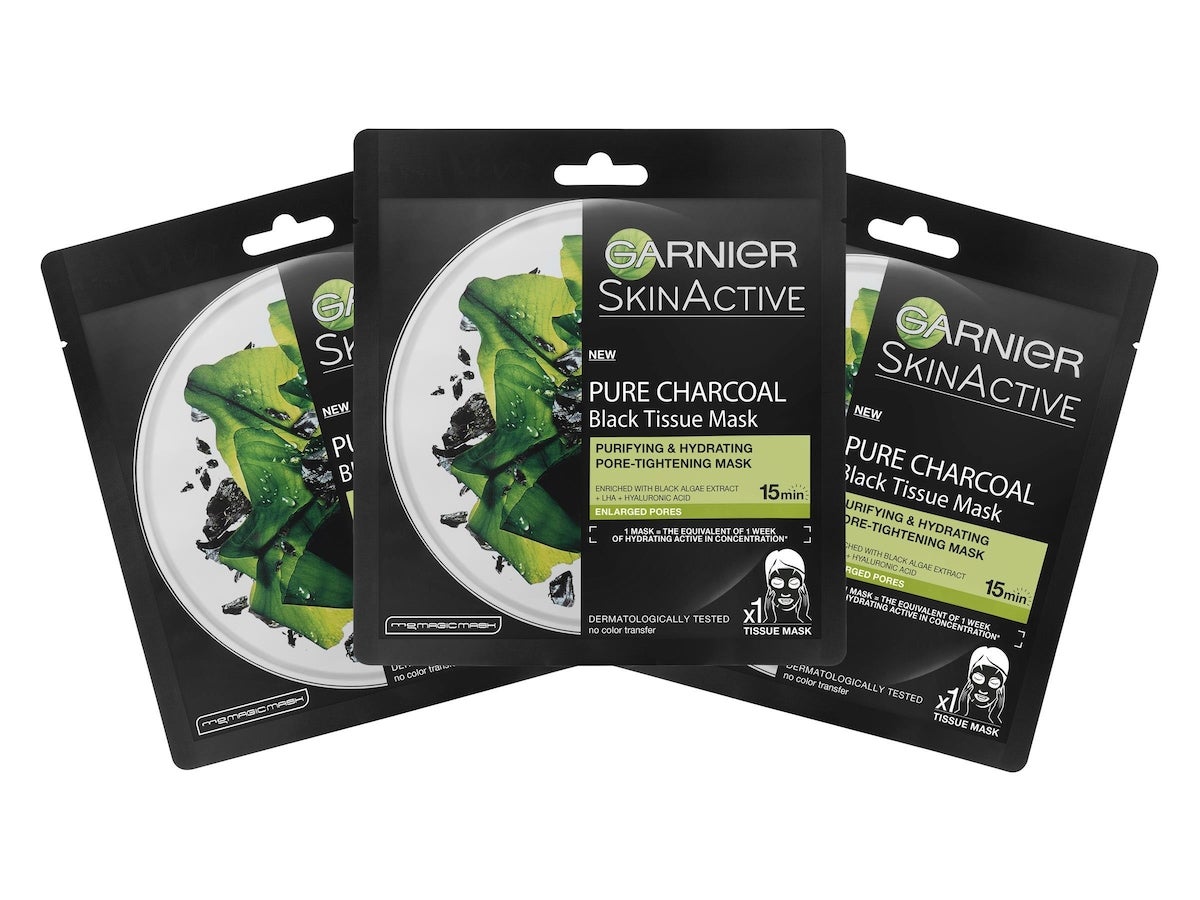 Black Tissue Mask, Garnier Kasvonaamio