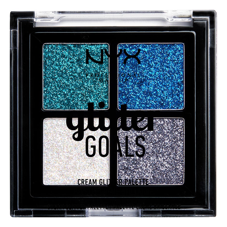 Glitter Goals Cream Quad Palette, 1,2 g NYX Professional Makeup Luomiväripaletit