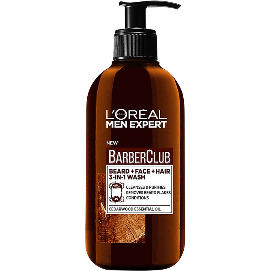 L'Oréal Paris Men Expert Barber Club Wash, 200 ml L'Oréal Paris Partashampoo ja partahoitoaine