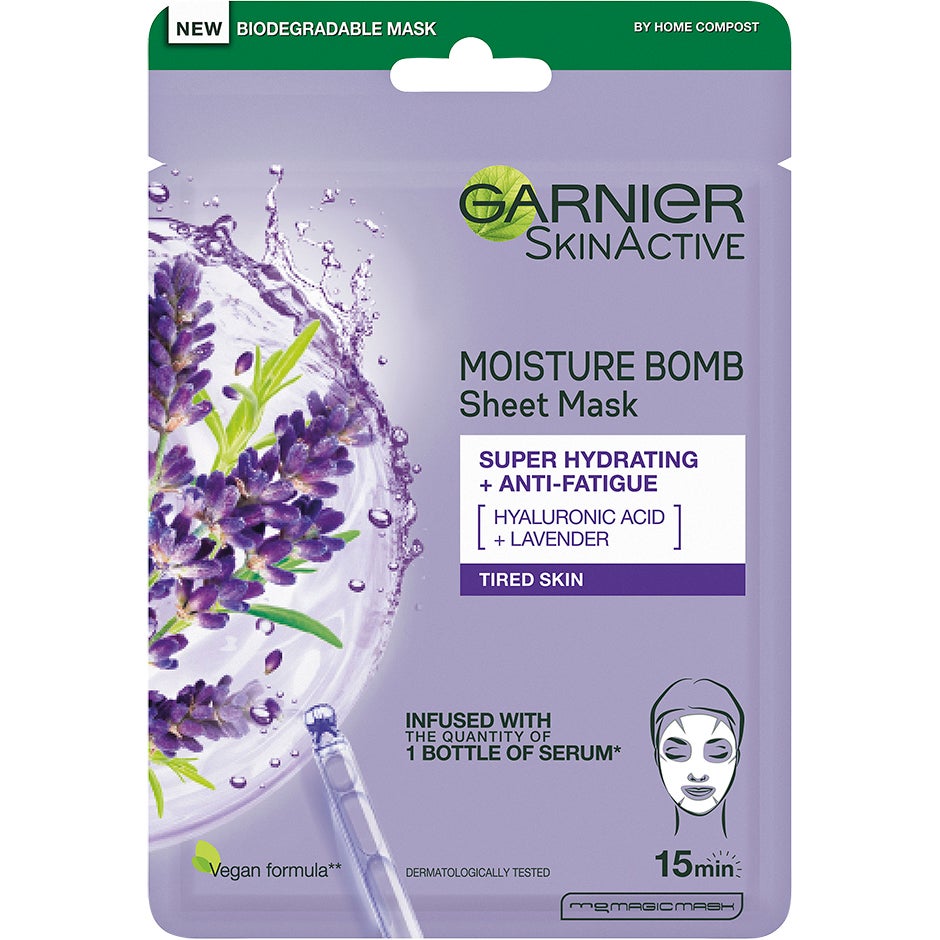 Skin Active Moisture Bomb Tissue Mask, Garnier Kasvonaamiot