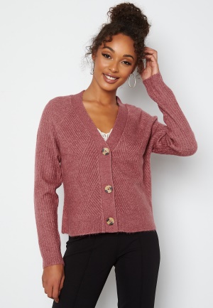 ONLY Carol L/S Cardigan Knit Crushed Berry XS