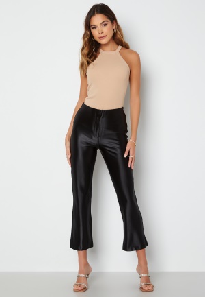 VERO MODA Sandy HR Kick Flare Shiny Pant Black L/32