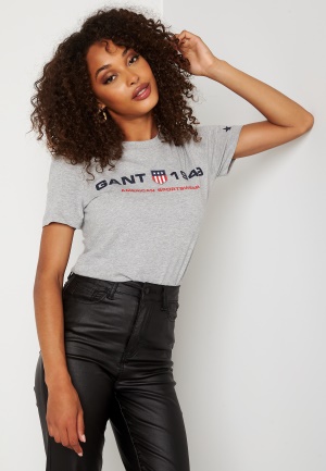 GANT Gant Retro Shield T-shirt 93 Grey Melange M