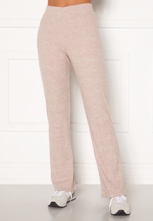 BUBBLEROOM Ilse rib trousers Beige melange M