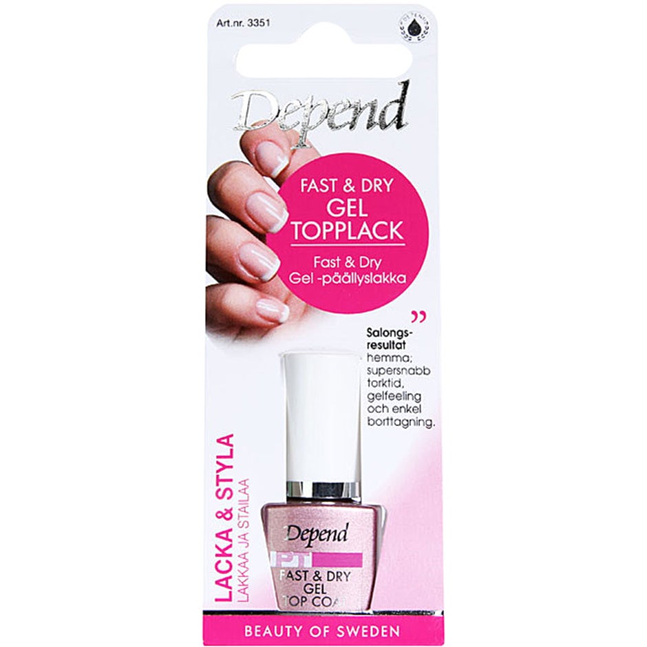 Fast & Dry Gel Top Coat, Depend Kynsilakat